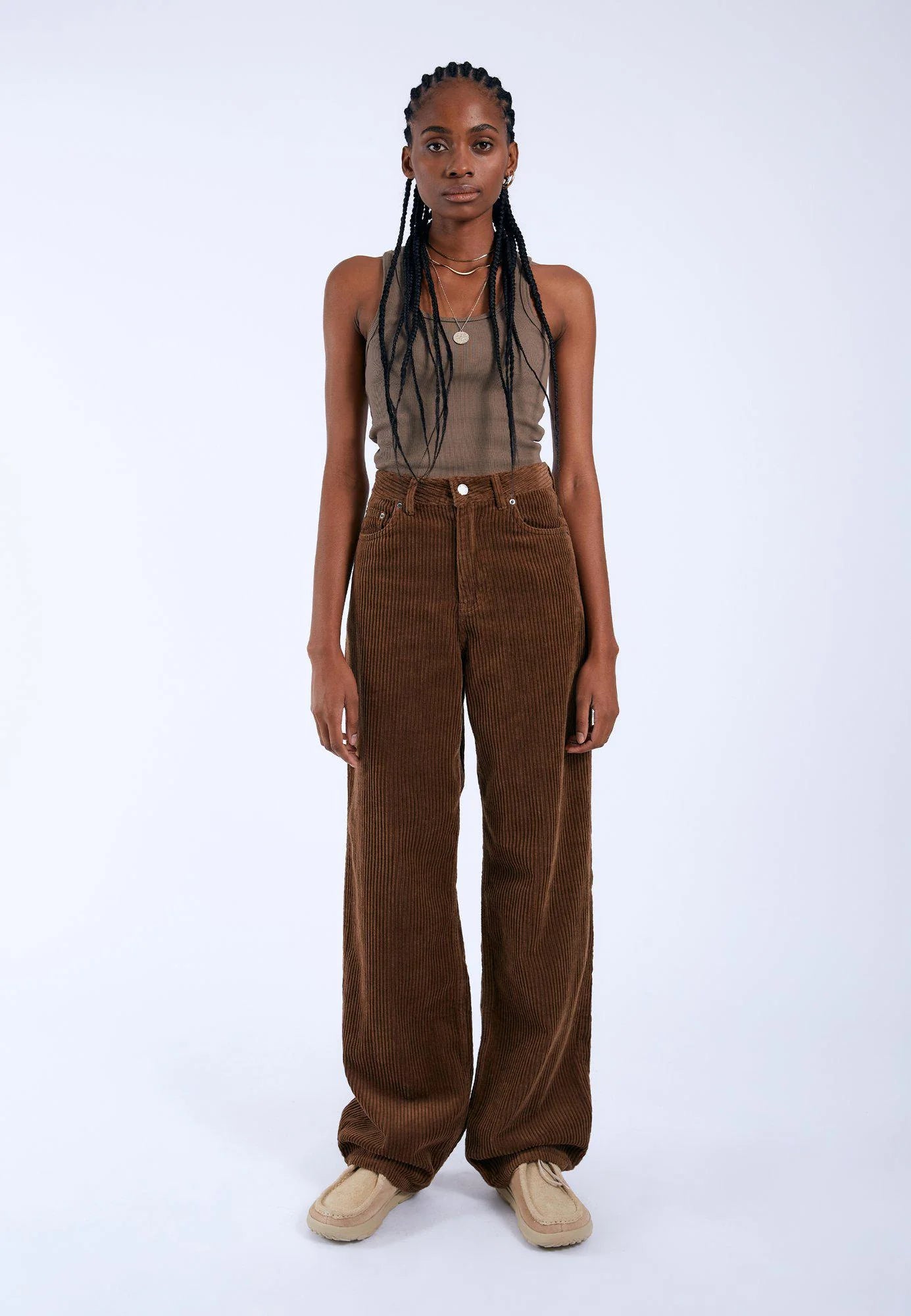 DR DENIM - DONNA BROWN CORD TROUSERS - Annabelle 87