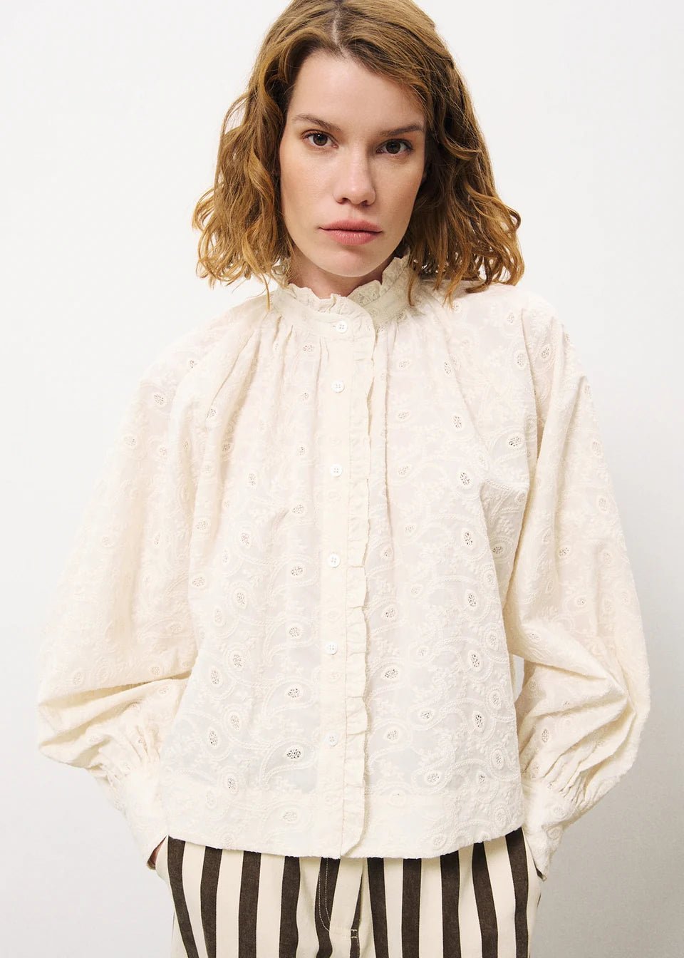 FRNCH - ELIANNE BLOUSE CREAM - Annabelle 87