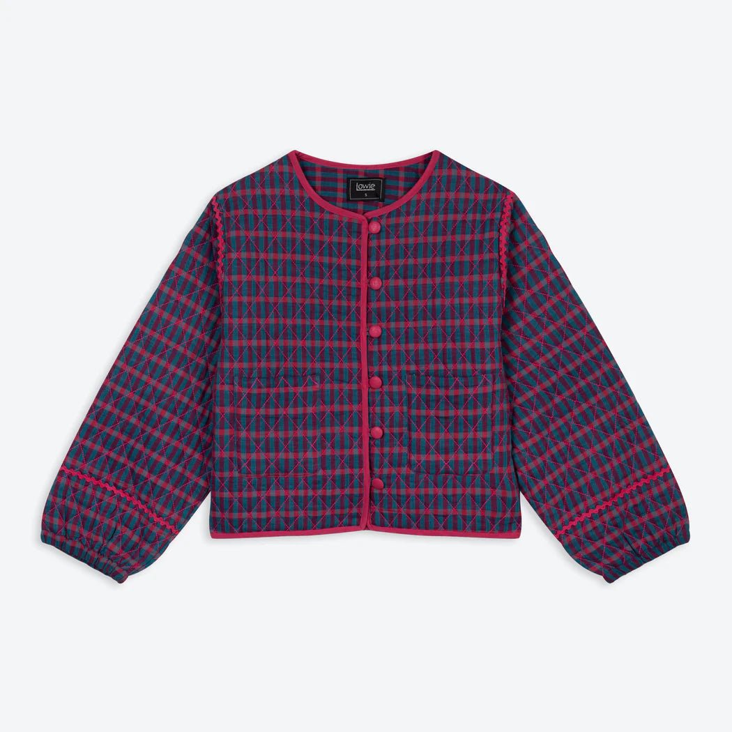 LOWIE - TEAL RED CHECK JACKET - Annabelle 87