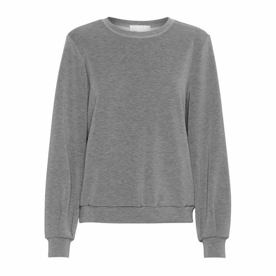 MY ESSENTIAL WARDROBE - THE SWEAT BLOUSE - DARK GREY MELANGE