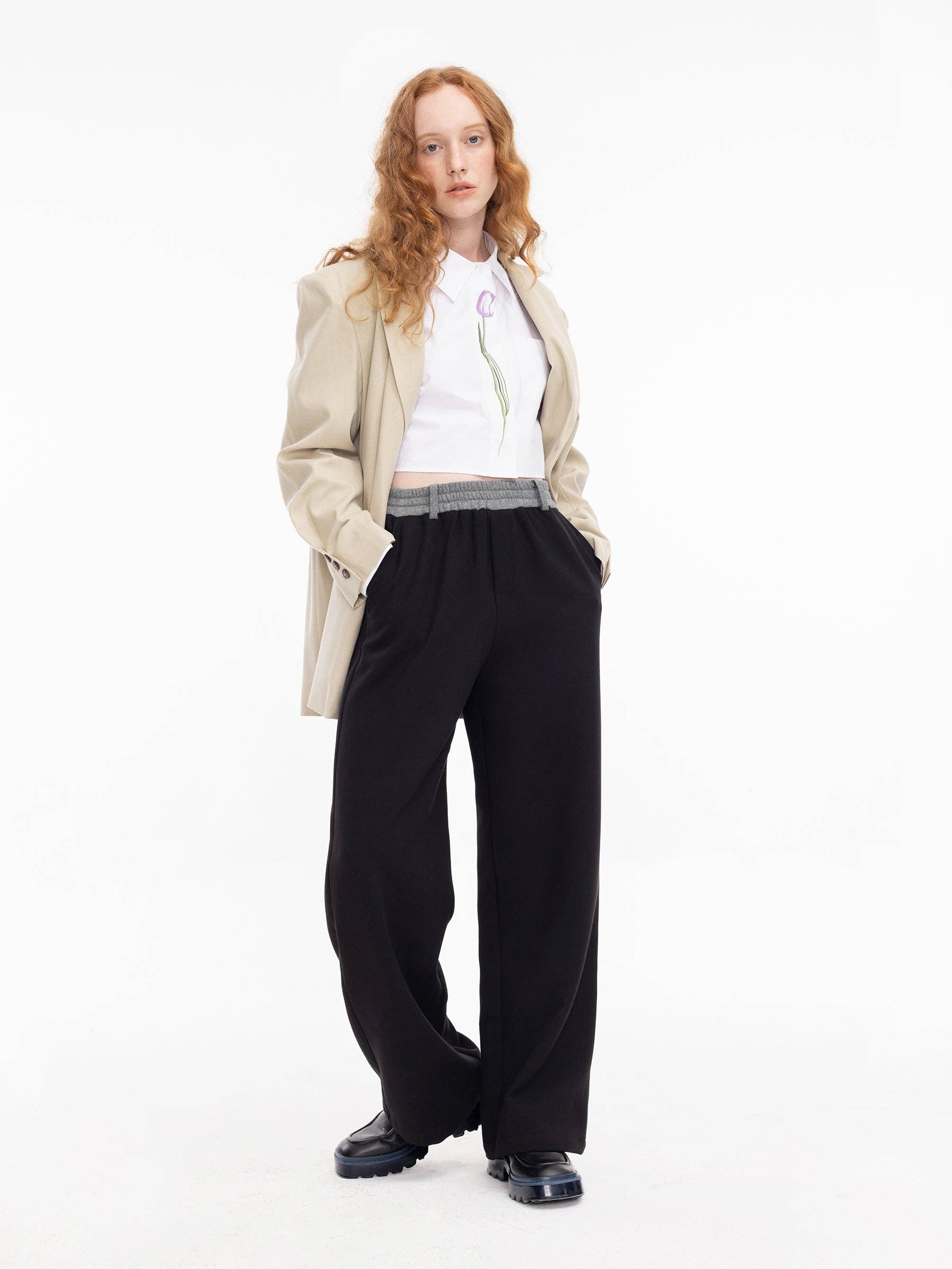 CUBIC - WIDE LEG TAILORED TRS