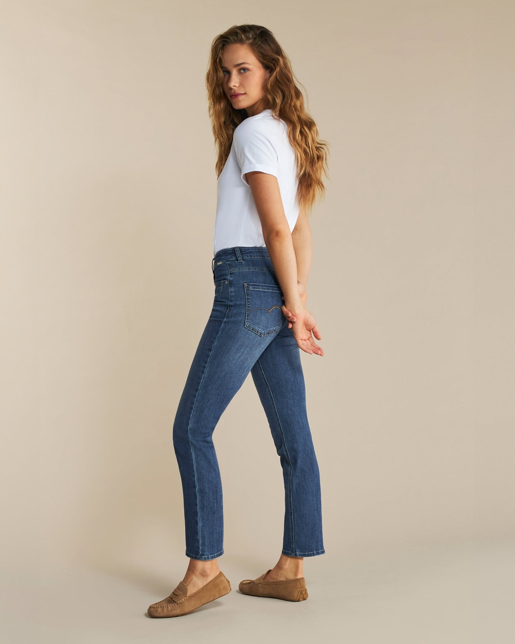 RED BUTTON - KATE STONE USED JEANS - Annabelle 87