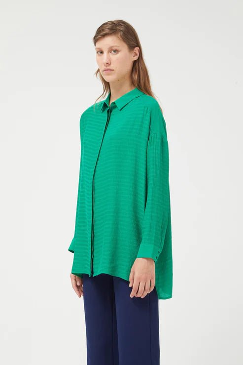 COMPANIA FANTASTICA - GREEN OVERSIZED SHIRT - Annabelle 87