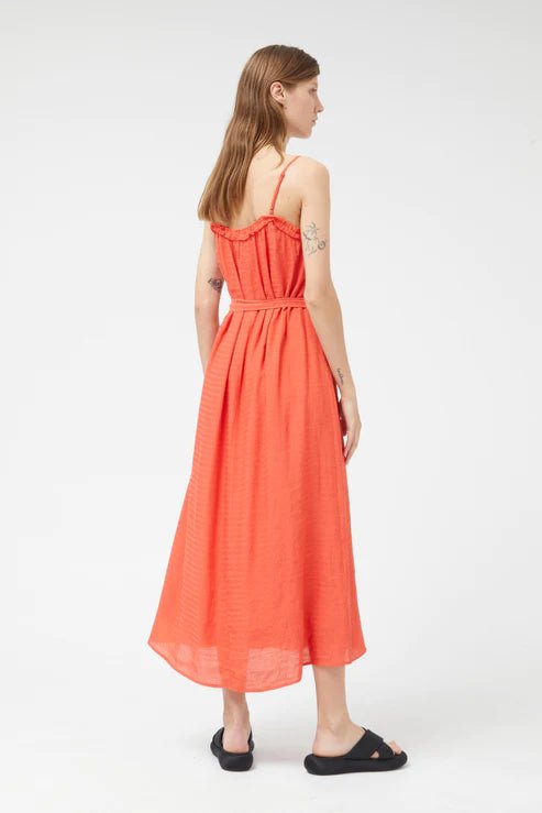 COMPANIA FANTASTICA - LONG ORANGE STRAP DRESS - Annabelle 87