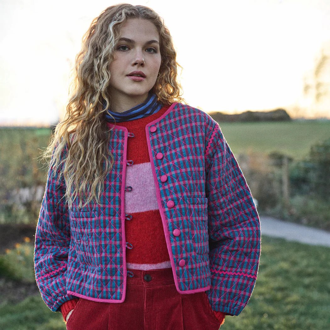 LOWIE - TEAL RED CHECK JACKET - Annabelle 87