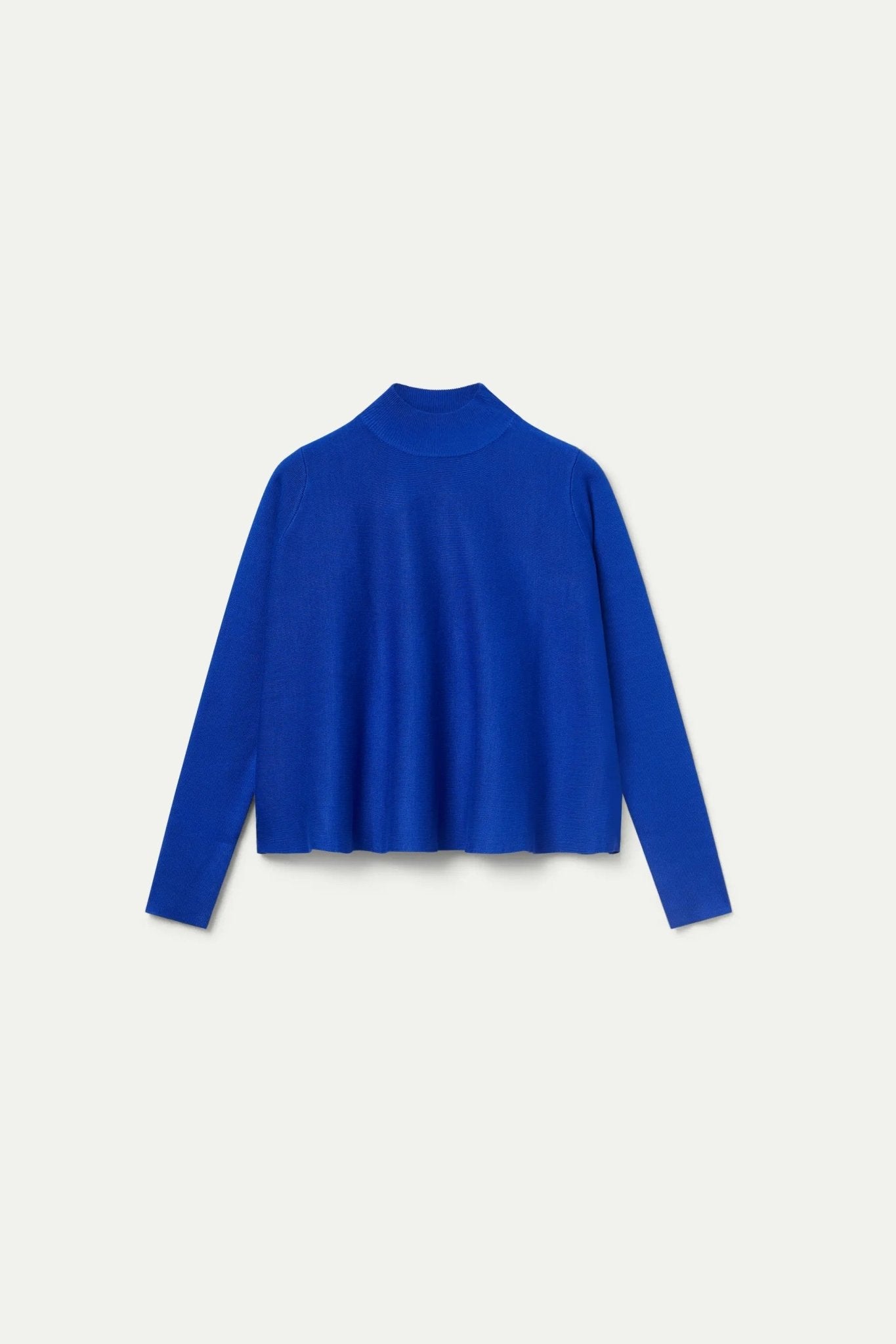 COMPANIA FANTASTICA - JUMPER BLUE MOCK NECK JUMPER - Annabelle 87