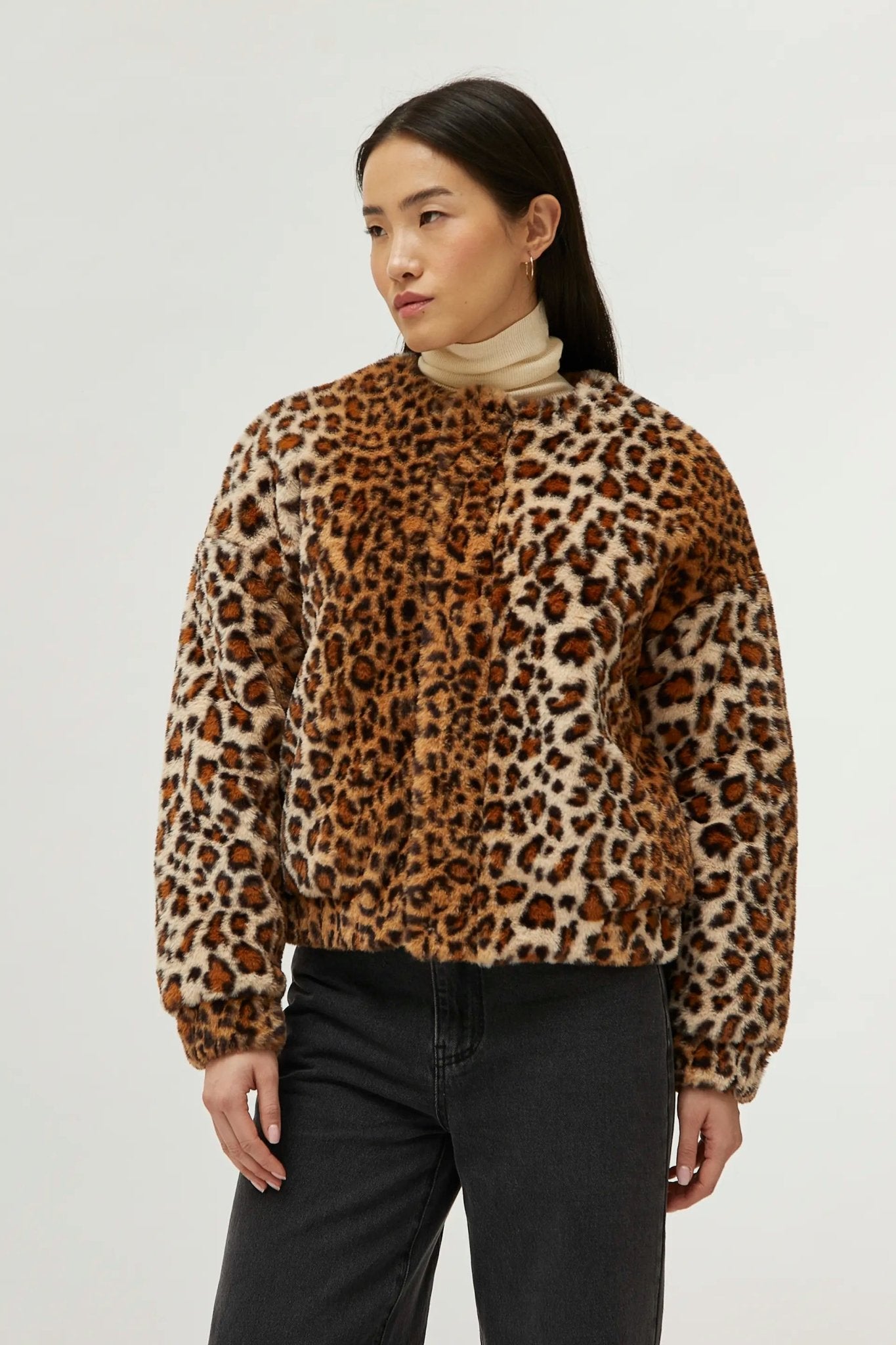 COMPANIA FANTASTICA - BOMBER JACKET LEOPARD - Annabelle 87