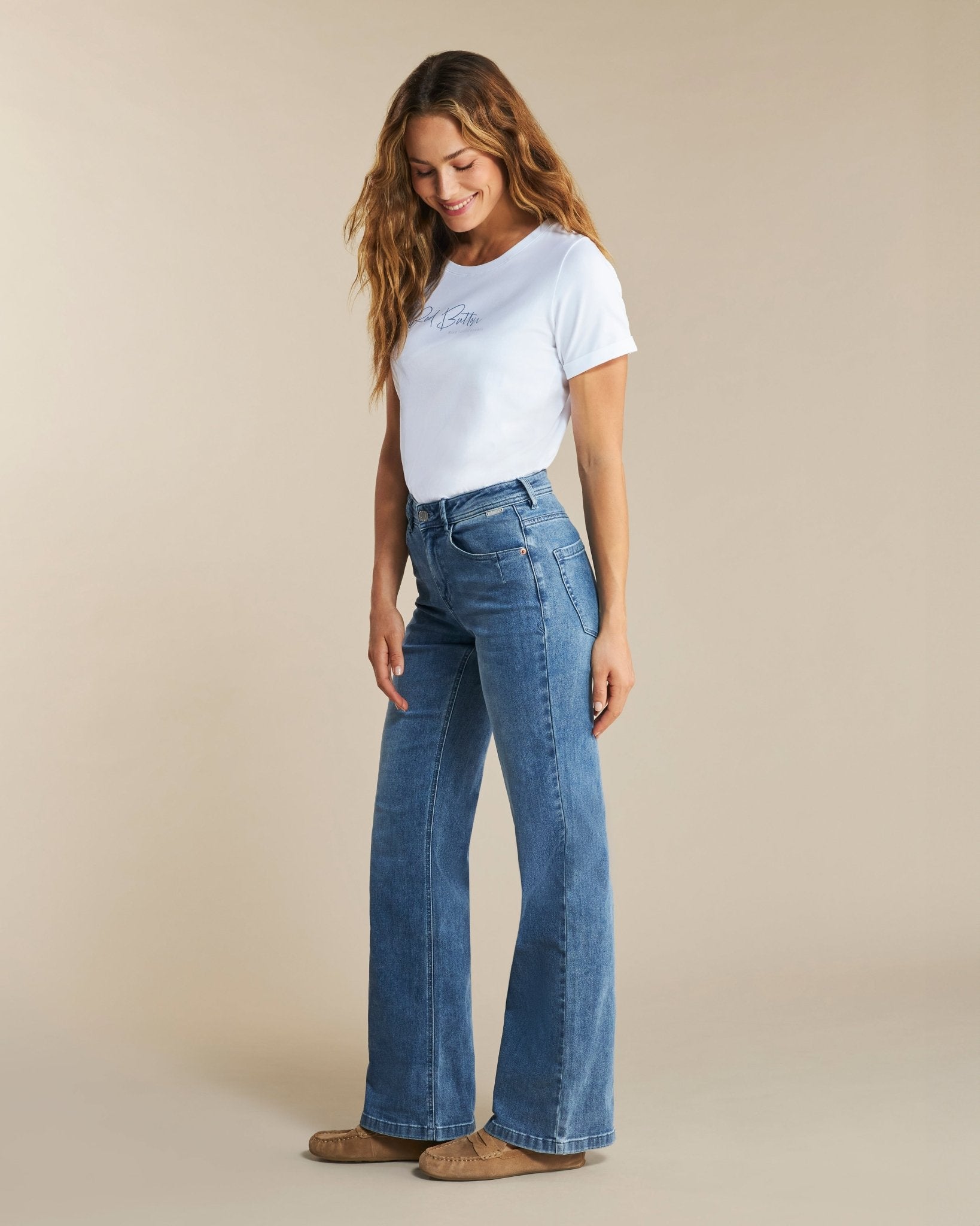 RED BUTTON - COLETTE STONE USED JEANS - Annabelle 87