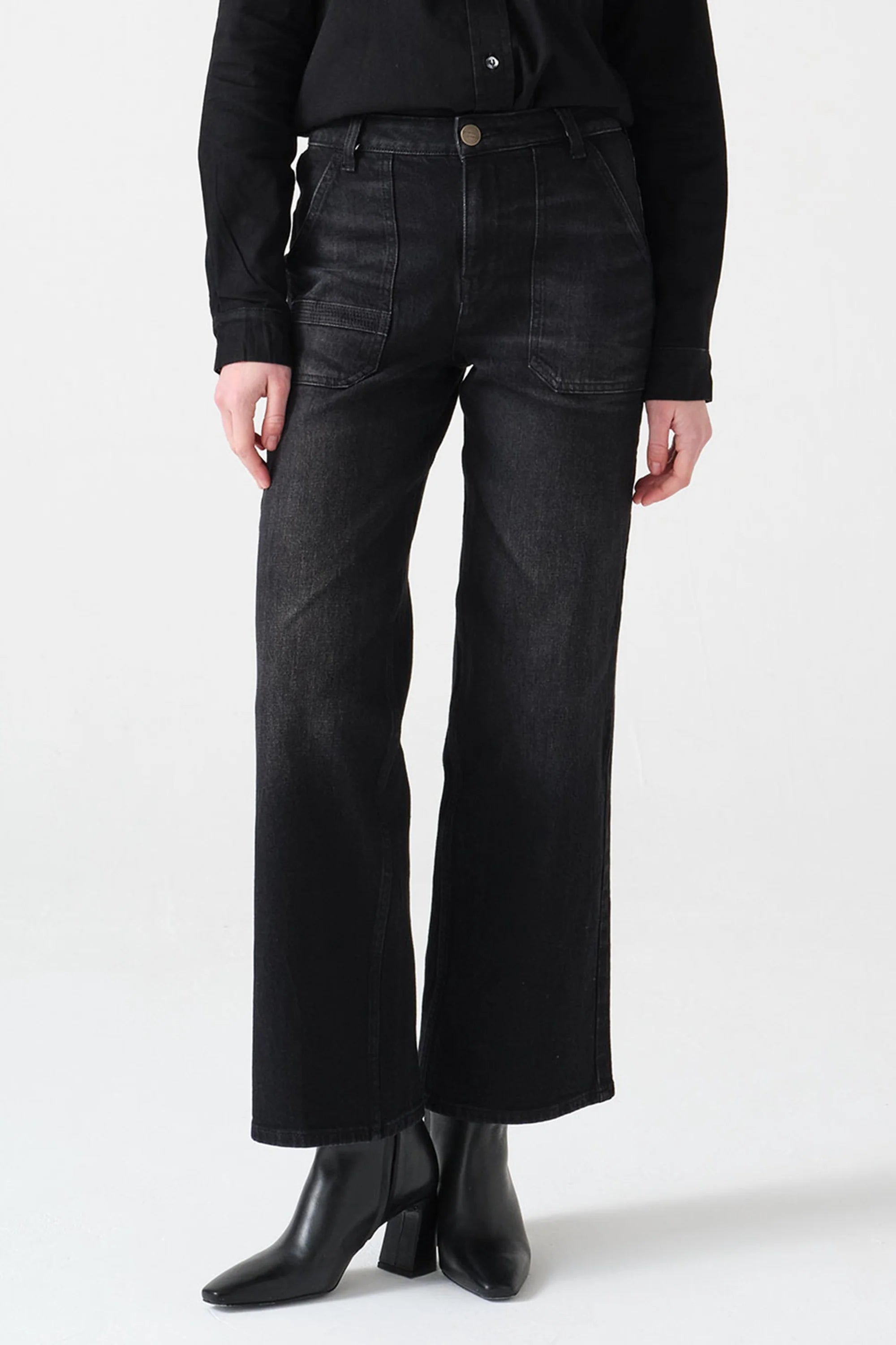 SEVENTY + MOCHI - ELODIE JEANS VINTAGE  BLACK