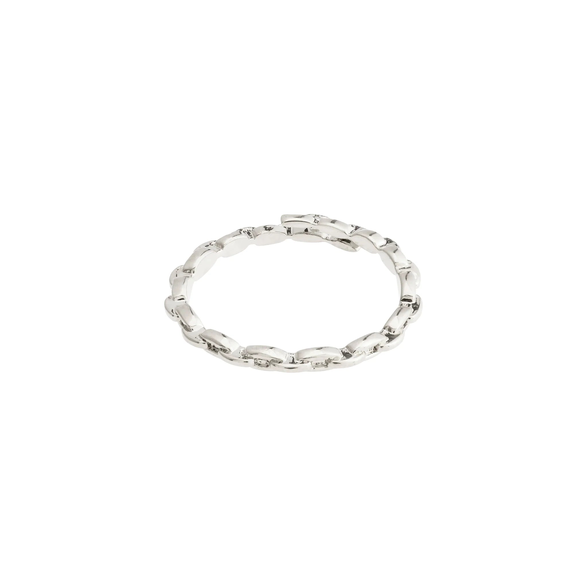 PILGRIM - LULU CHAIN ATACK RING SILVER PLATED