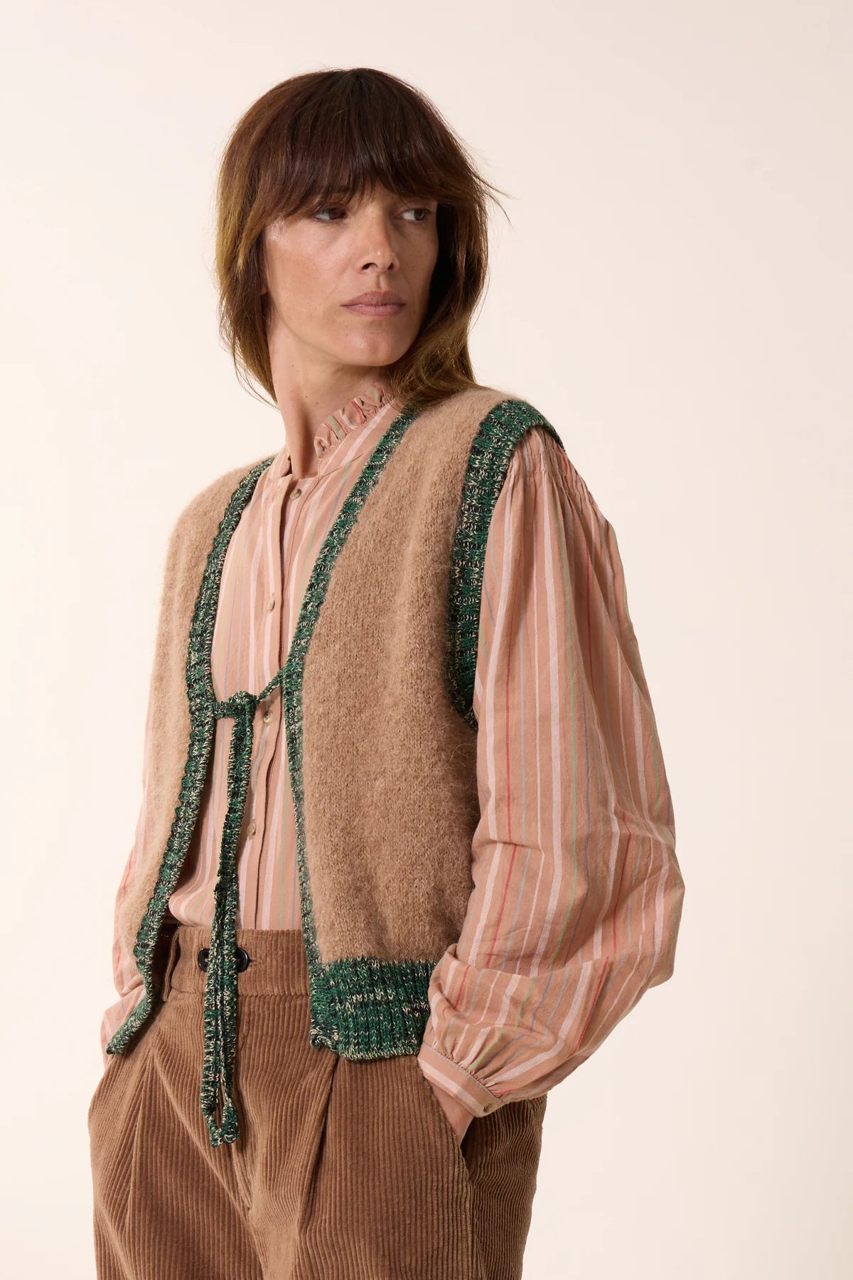 LEON & HARPER - MILLY KNITTED WAISTCOAT - Annabelle 87