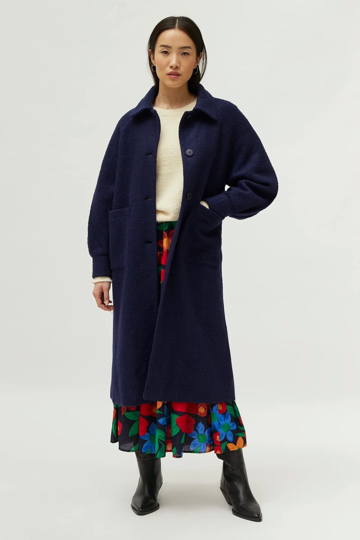 COMPANIA FANTASTICA - NAVY COAT - Annabelle 87