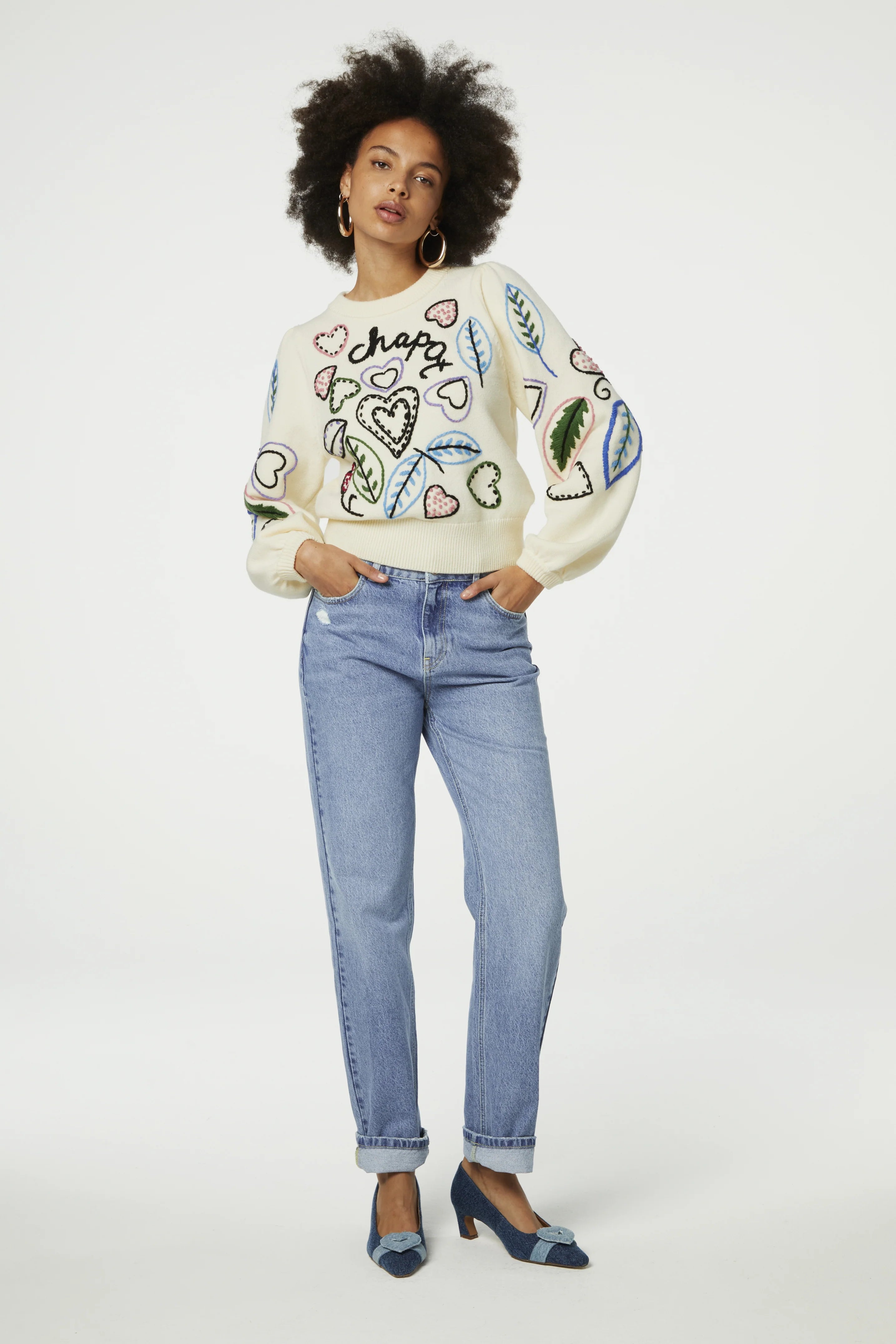 FABIENNE CHAPOT - VESPA SWEATER  WHITE