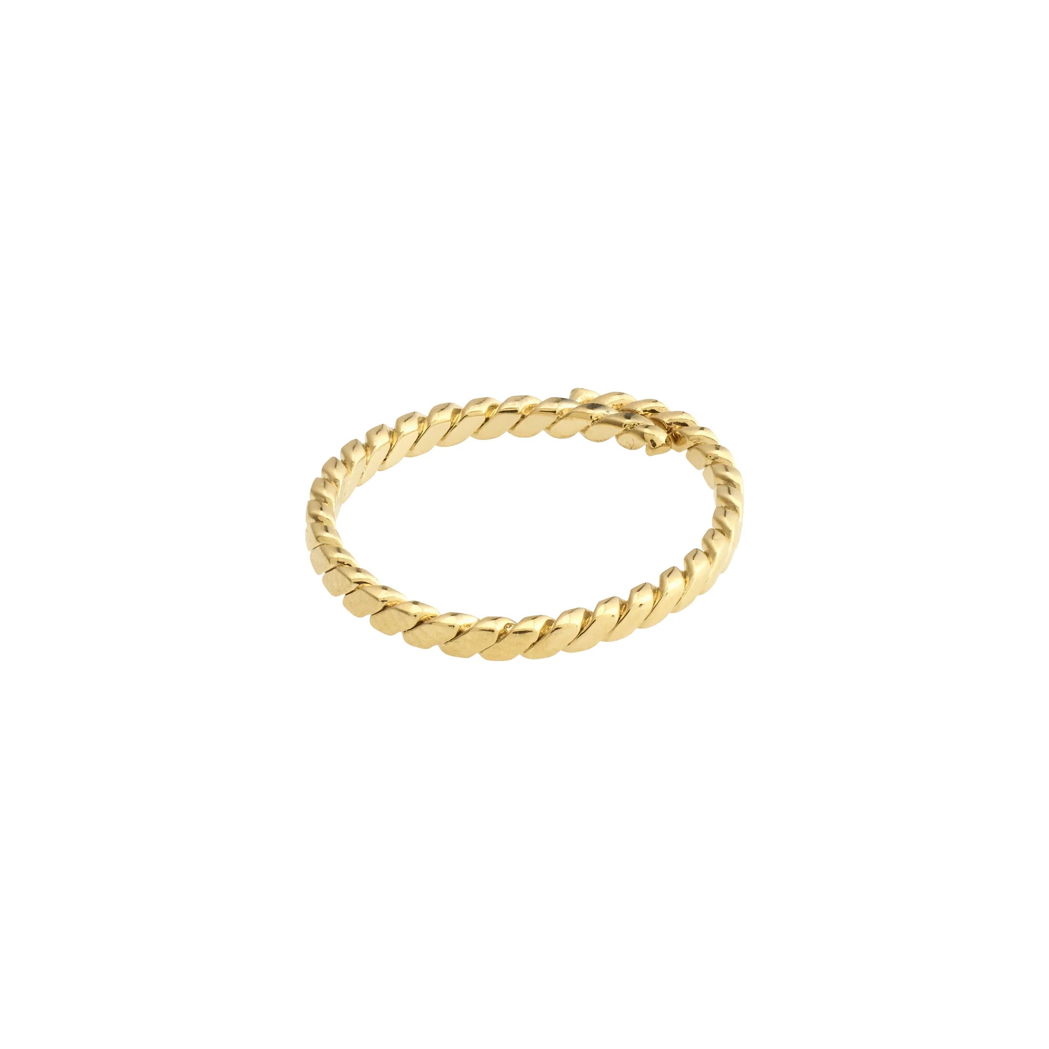 PILGRIM - LULU TWISTED STACK RING GOLD PLATED