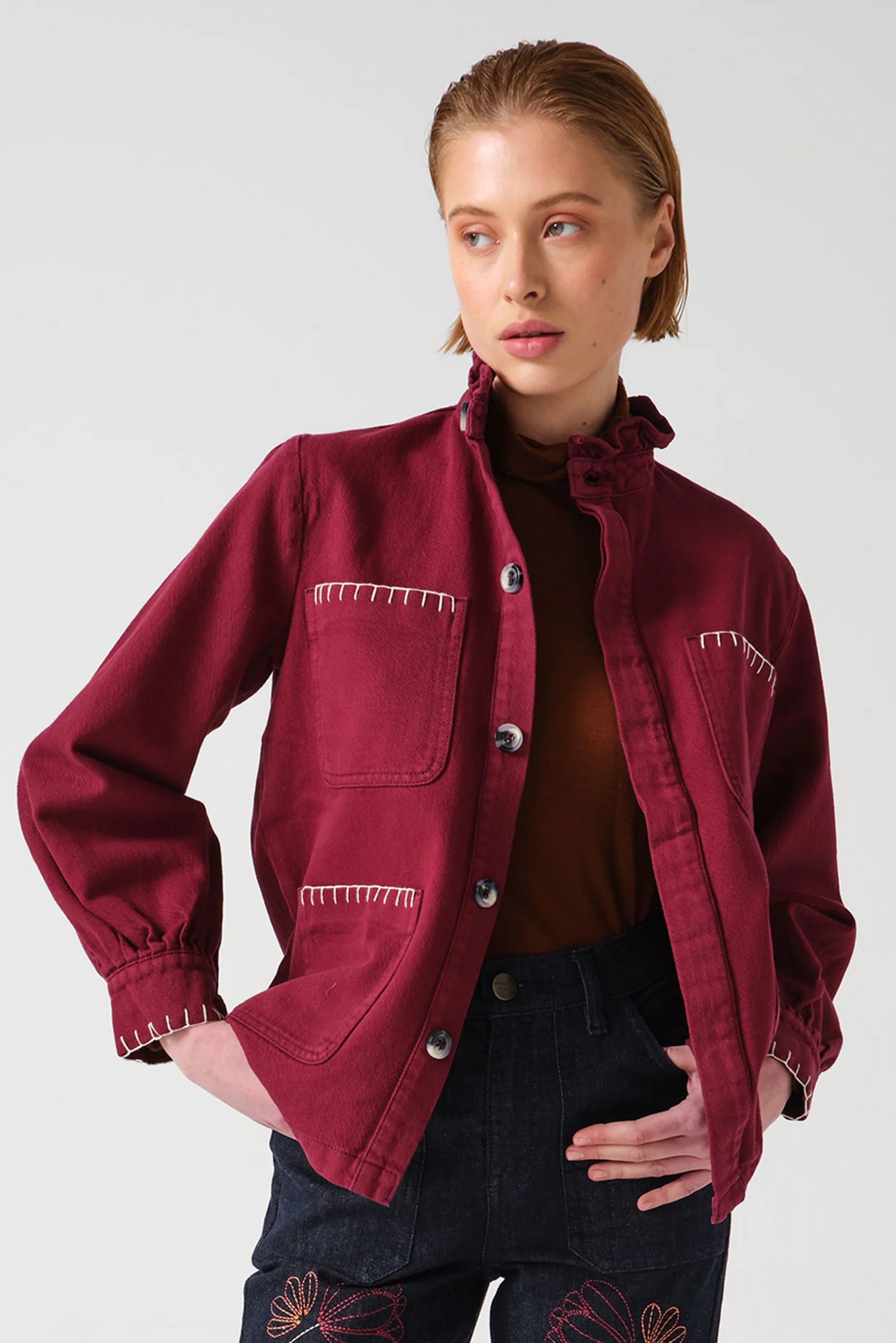 SEVENTY+MOCHI - PABLO JACKET BURGUNDY