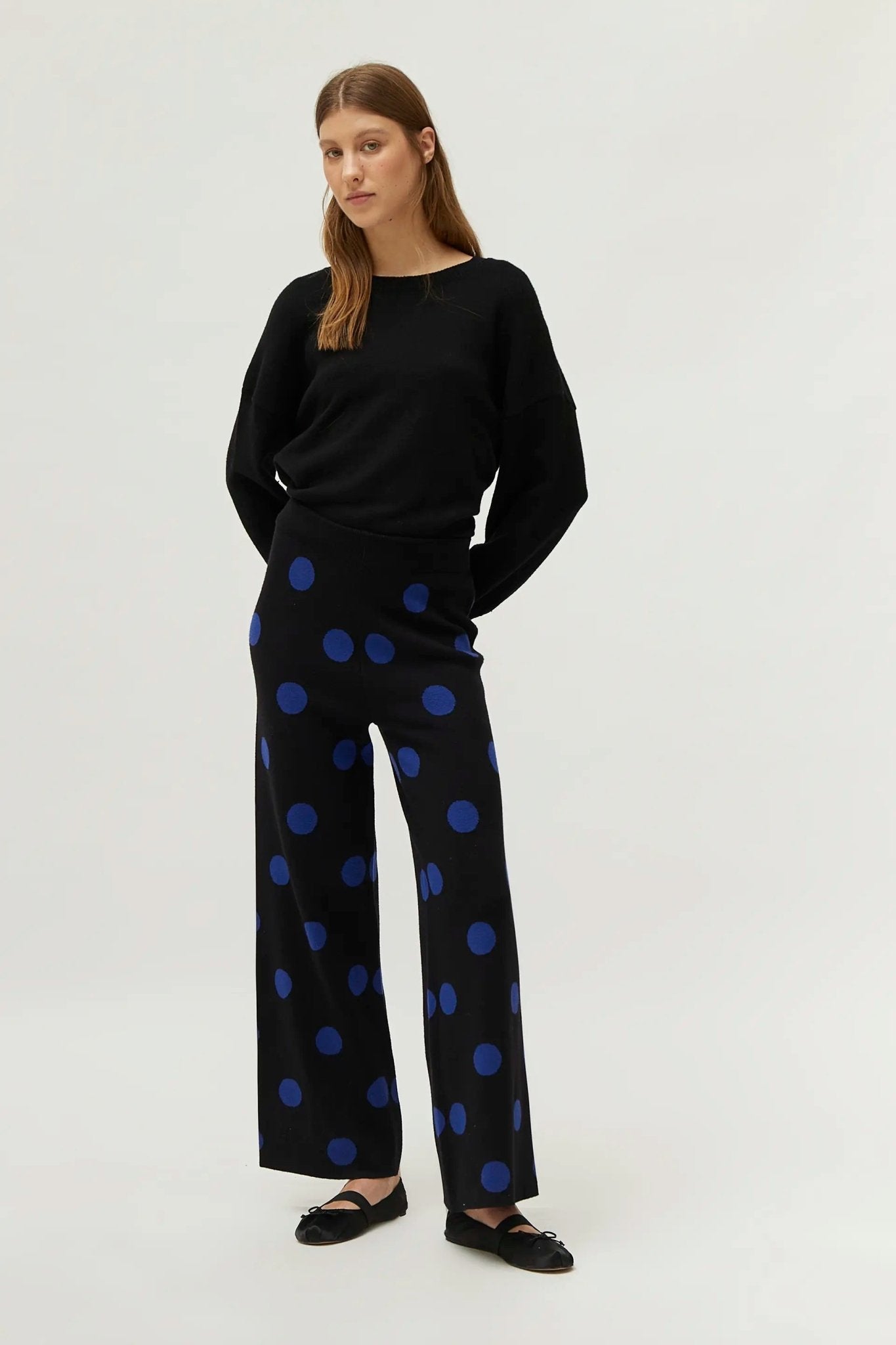 COMPANIA FANTASTICA - SPOT KNOTTED TROUSERS - Annabelle 87