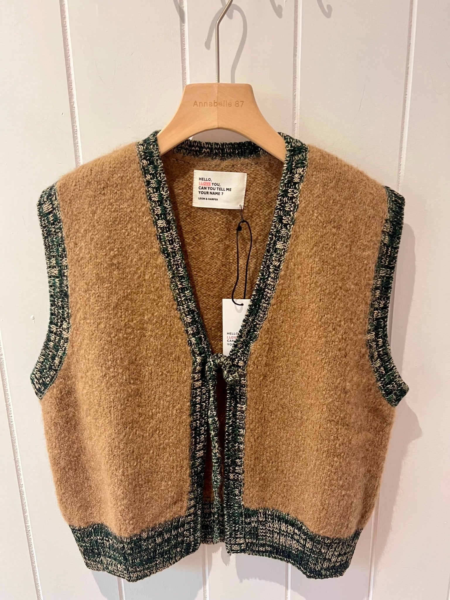 LEON & HARPER - MILLY KNITTED WAISTCOAT - Annabelle 87