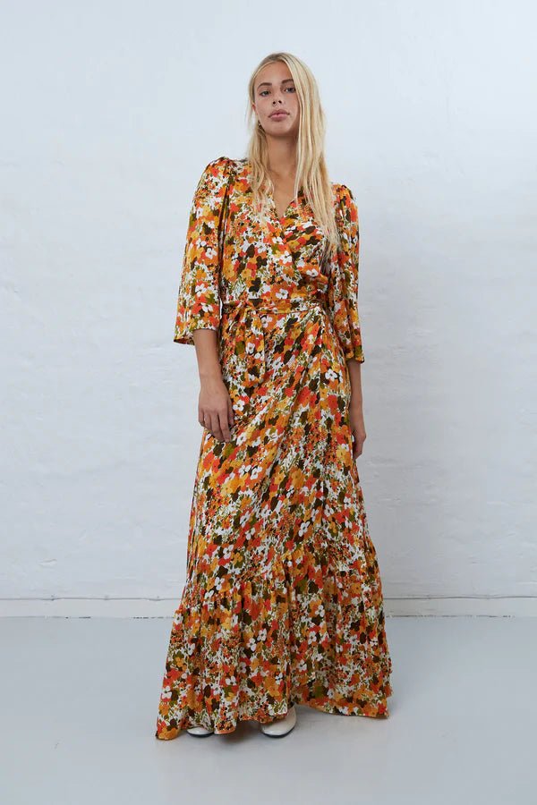 STELLA NOVA - SILK PRINTED MAXI DRESS - Annabelle 87