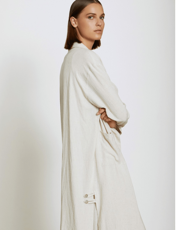 SKATIE - WASHED LINEN MIX TRENCH - Annabelle 87