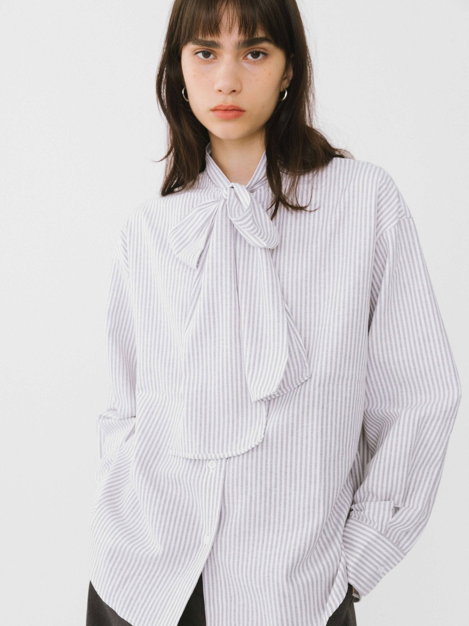 CUBIC - STRIPE SHIRT WITH BOW - Annabelle 87