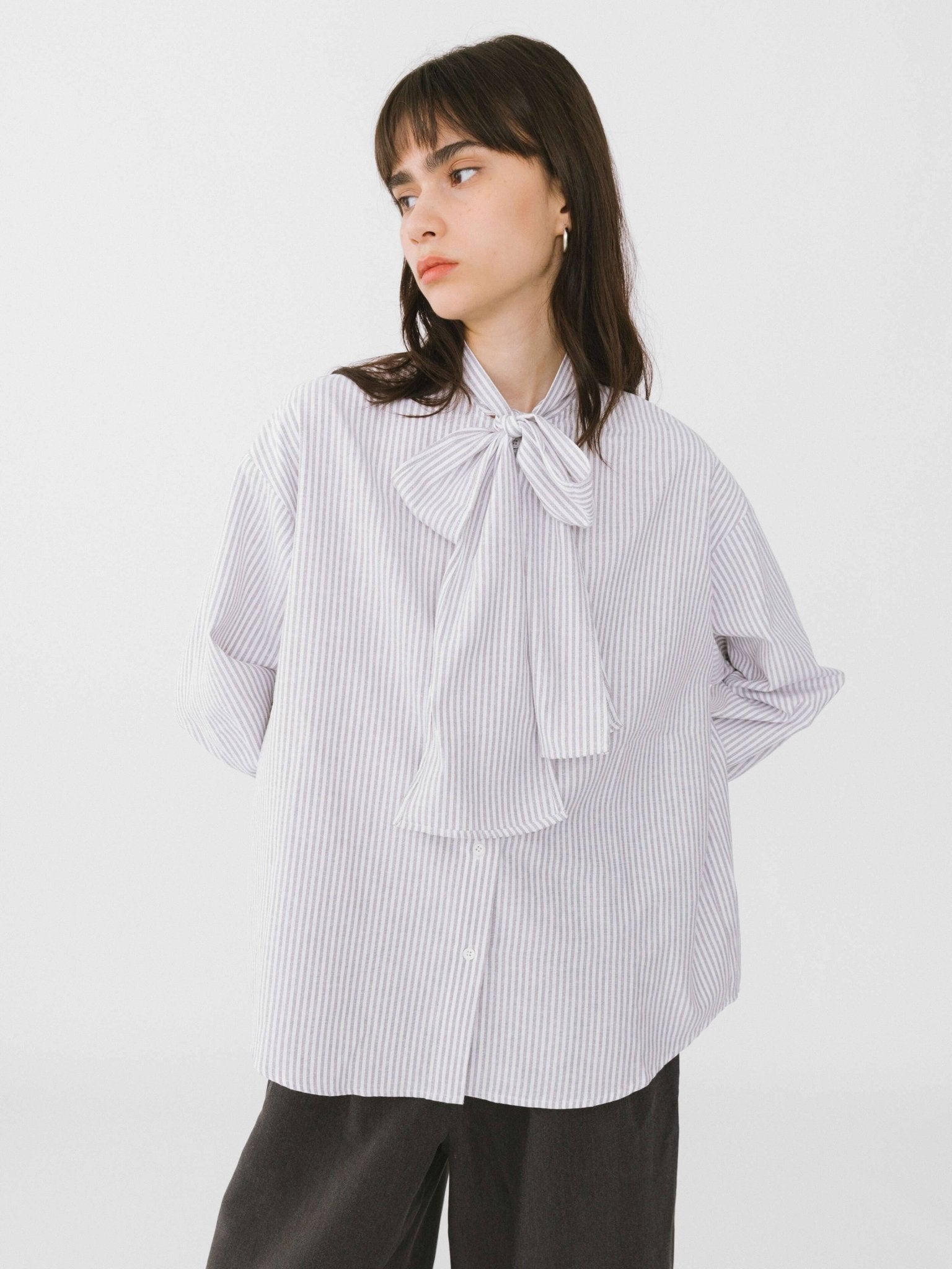 CUBIC - STRIPE SHIRT WITH BOW - Annabelle 87