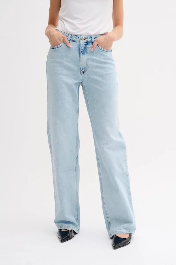 MYW - 35 THE LOUIS HIGH WIDE JEAN STONE BLUE - Annabelle 87