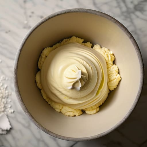 Emulsifying broken buttercream through gentle hands.