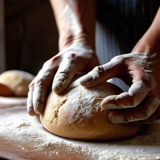 Creating Surface Tension in Dough Through Gentle Pressure
