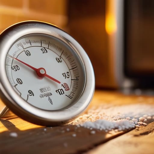Using an oven thermometer to stop guessing.