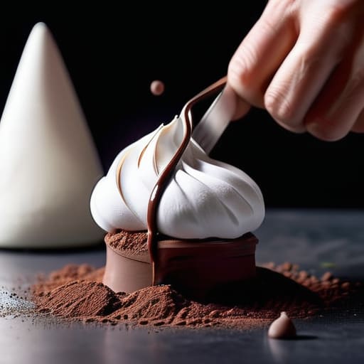 Folding chocolate mousse for The Final Fold.