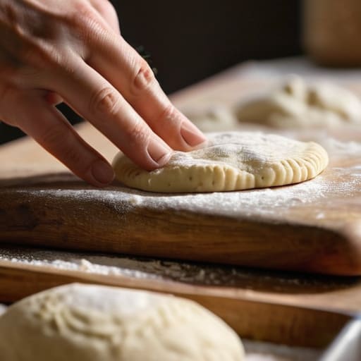 Hands performing The Final Fold dough.