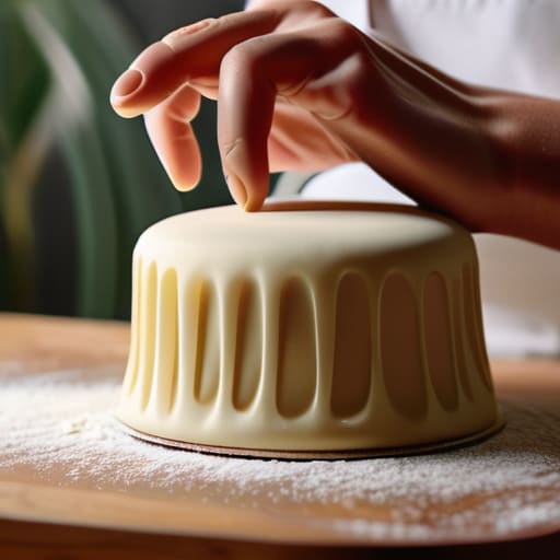 Smoothing fondant for The Final Fold.