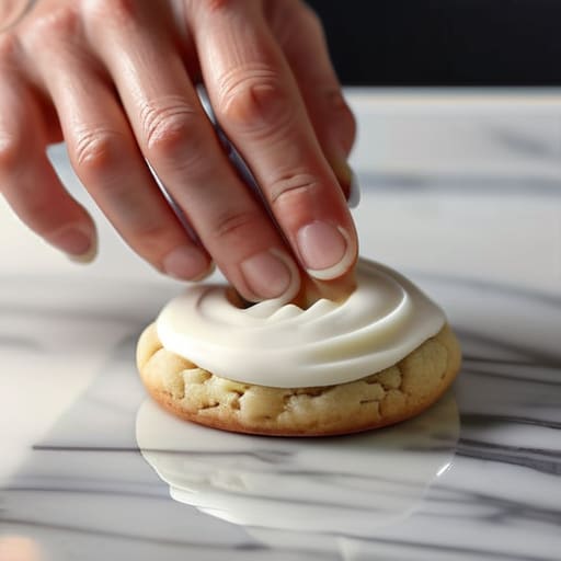 Applying The Final Polish to royal icing.