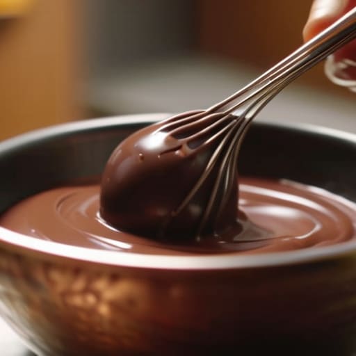 The Heart of the Ganache emulsion texture.