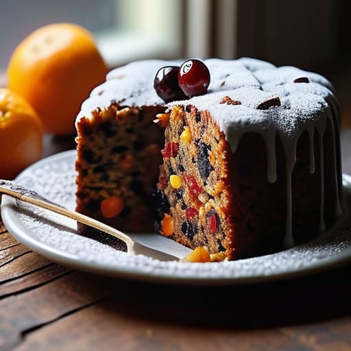 Complete guide to fruit cakes book cover.