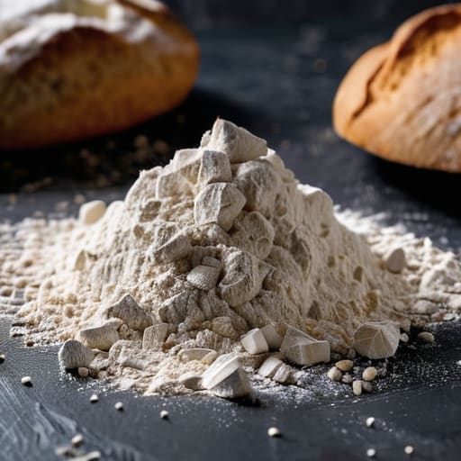 Explaining how flour types differ by protein.
