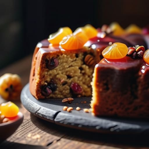 Guide on how to make a fruit cake.