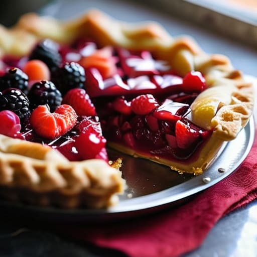 Learning how to make a fruit pie.