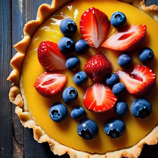 Learning how to make a tart.
