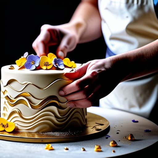 Mastering the art of decorating custom birthday cakes.