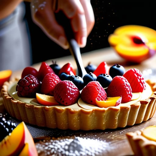 Freshly baked Stone Fruit Galettes.