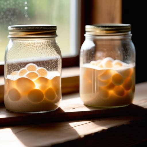 Comparing different types of natural yeast.
