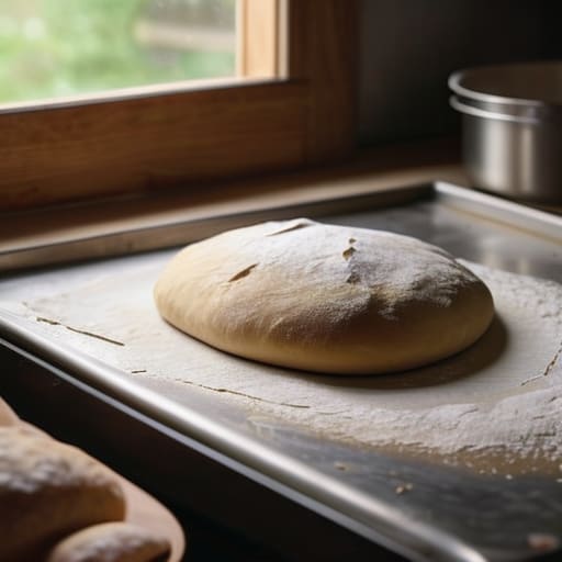 How to bake bread in a loaf tin.