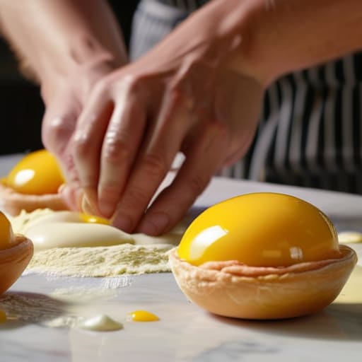 How to make choux pastry: adding eggs.