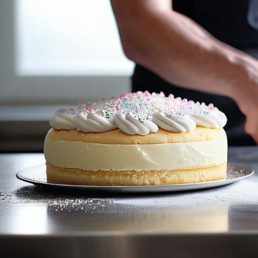 The art of decorating custom birthday cakes.