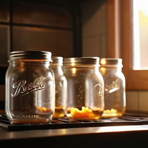 Preventing Food Spoilage Through Rigorous Oven Sterilization for Canning.