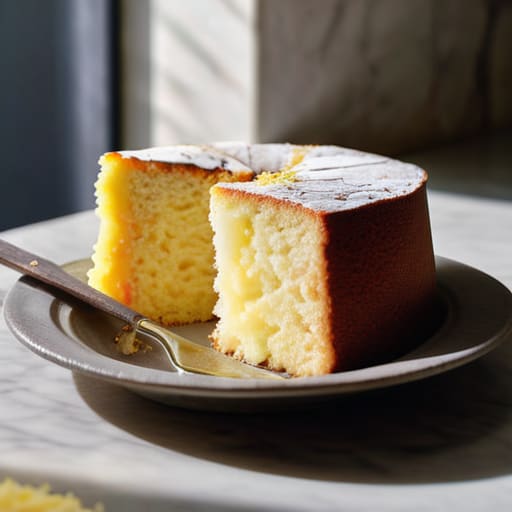 Difference between sponge cake and chiffon cake.